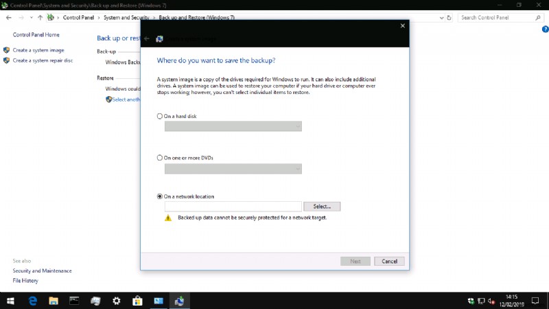 Windows 10 システム イメージから PC を復元する方法