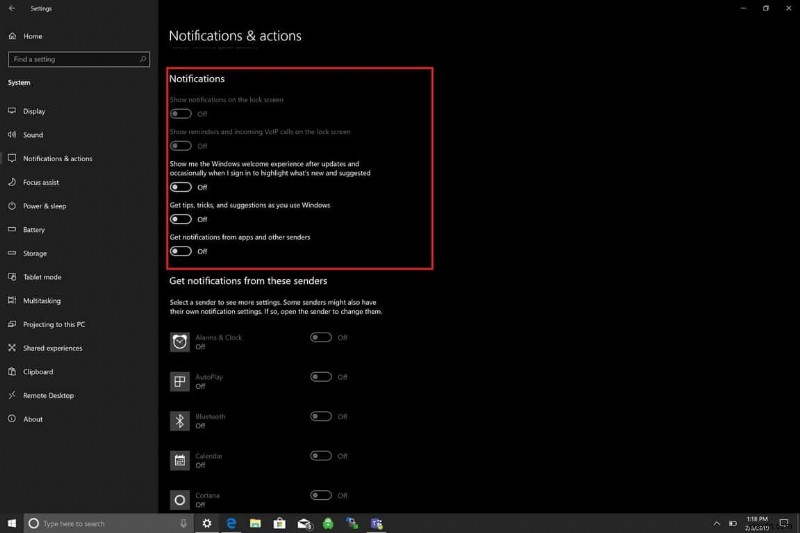 すべての Windows 10 通知を一時停止または停止する方法