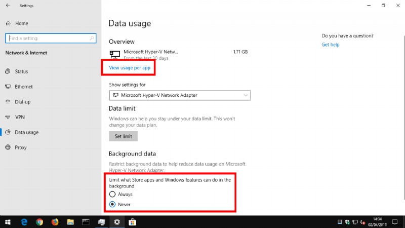 Windows 10 でインターネット接続を使用しているアプリを確認する方法