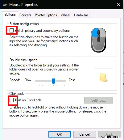 Windows 10 でマウスの設定を変更する方法