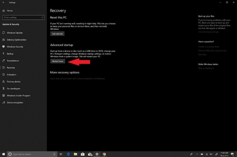 Windows 10 でセーフ モードに入る方法