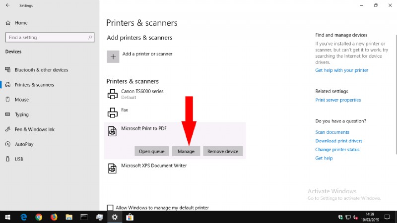 Windows 10 で既定のプリンターを設定する方法