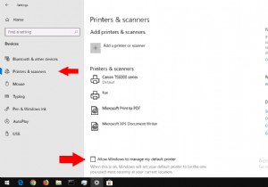 Windows 10 で既定のプリンターを設定する方法