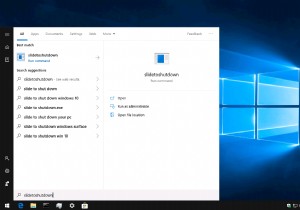 Windows 10 デバイスでスライドを使用してシャットダウンする方法