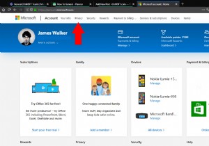 Microsoft アカウント データのアーカイブをダウンロードする方法