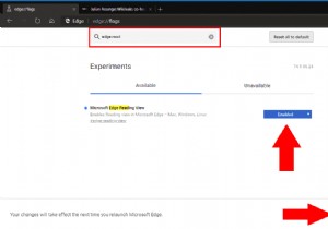 Microsoft Edge Insider で閲覧ビューを有効にする方法