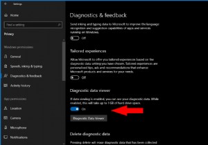 Windows 10 が Microsoft に送信している診断データを確認する方法