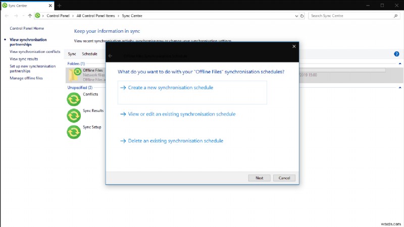 Windows 10 でオフライン中にネットワーク ファイル共有を使用する方法