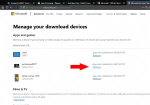 デバイスから Microsoft Store アプリのライセンスを取り消す方法