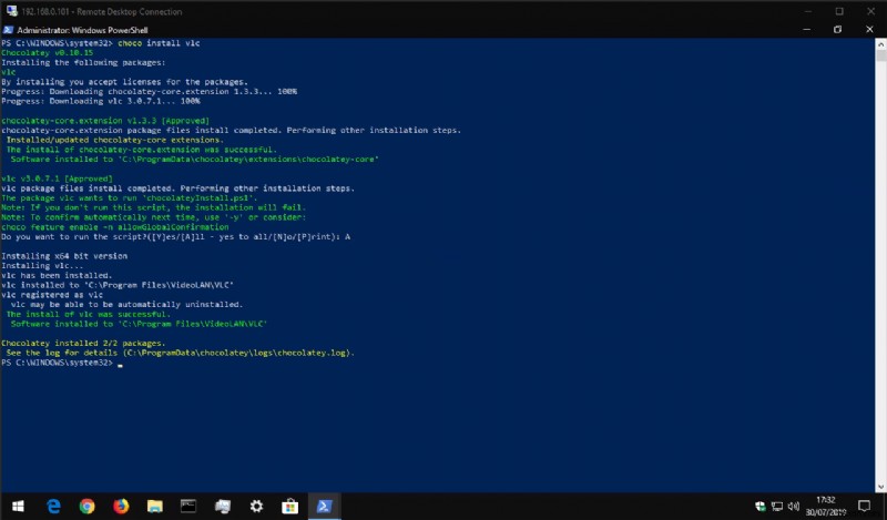 Windows 10 用パッケージ マネージャー、Chocolatey をインストールして使用する方法