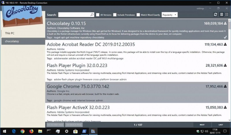 Windows 10 用パッケージ マネージャー、Chocolatey をインストールして使用する方法
