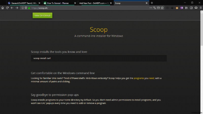 Scoop を使用して Windows ソフトウェアをインストールおよび更新する方法