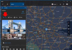 Windows マップで場所のコレクションを作成する方法