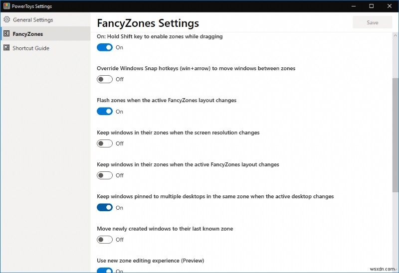 Windows 10 の新しいタイリング ウィンドウ マネージャーである FancyZones の使用方法