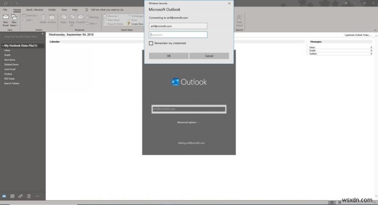 Office 365 の Outlook でメール アカウントを設定および管理する方法
