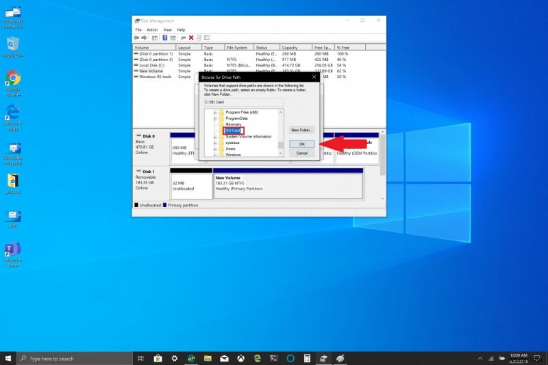 Windows 10 でリムーバブル ストレージ デバイスをマウントする方法
