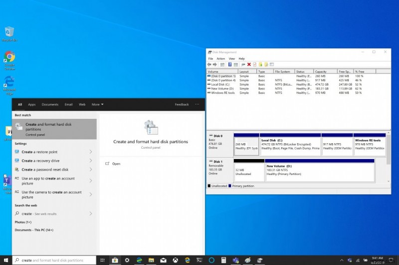 Windows 10 でリムーバブル ストレージ デバイスをマウントする方法