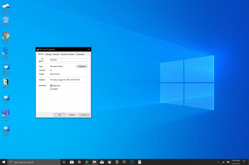 Windows 10 でリムーバブル ストレージ デバイスをマウントする方法