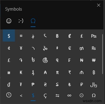 Windows 10 の新しい絵文字と記号セレクターを最大限に活用する方法