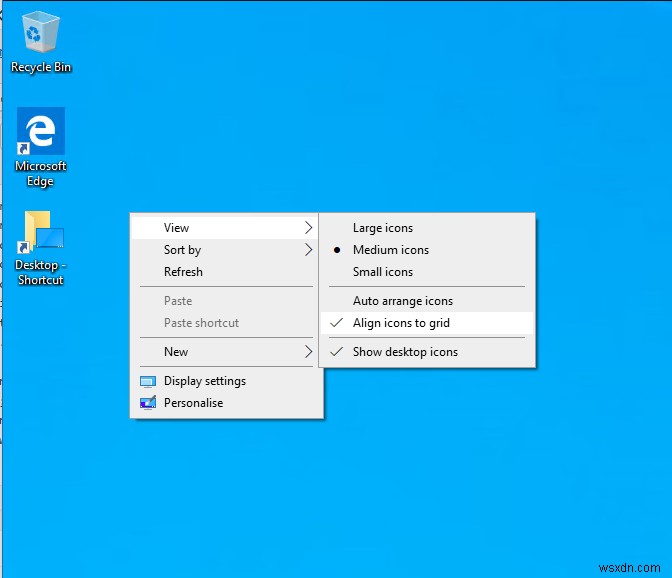 Windows 10 でデスクトップ ショートカットを使用する方法
