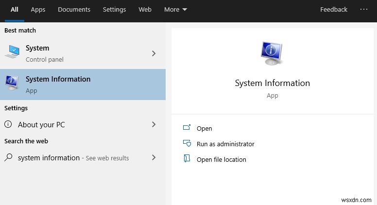 Windows 10 で詳細なシステム情報を表示する方法
