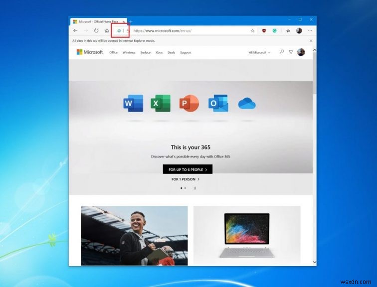 新しい Microsoft Edge で Internet Explorer モードを有効にして使用する方法 