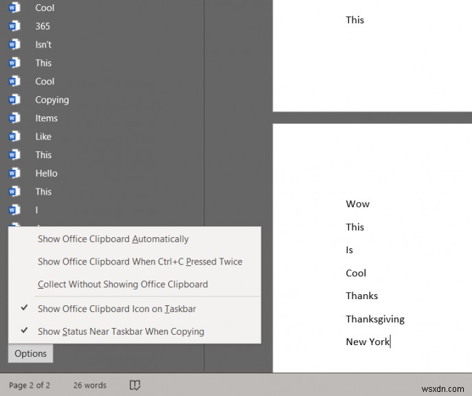 Office クリップボードを使用して、Office 365 でコピーと貼り付けを簡単かつ強力にする方法は次のとおりです