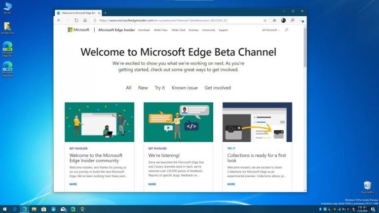新しい Microsoft Edge と一緒に古い Edge を実行する方法