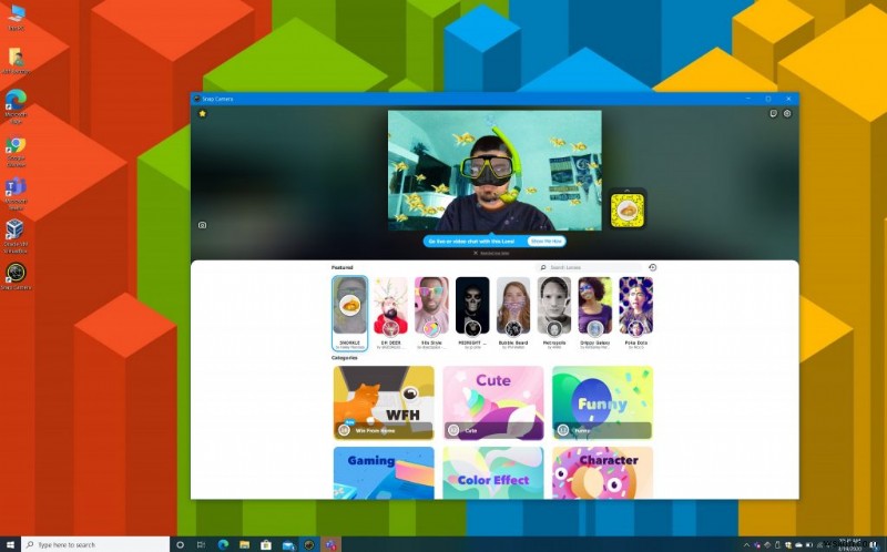 Windows 10 で Snapchat カメラを使用して Microsoft Teams の通話を盛り上げる方法はこちら