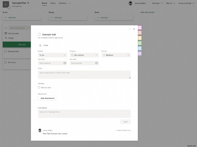 リモートで作業しているときに Microsoft Planner を使用してタスクを追跡する方法