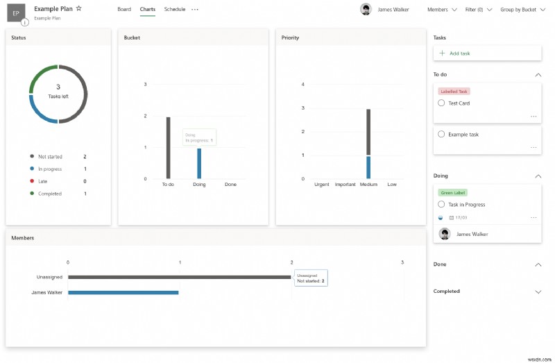 リモートで作業しているときに Microsoft Planner を使用してタスクを追跡する方法