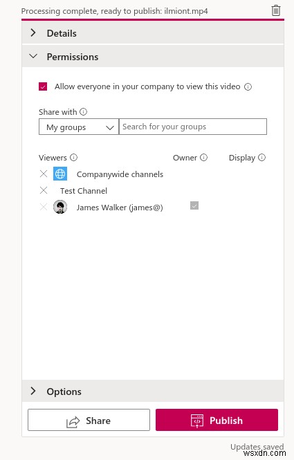 Microsoft Stream を使用してリモート ワーカーとビデオ コンテンツを共有する方法