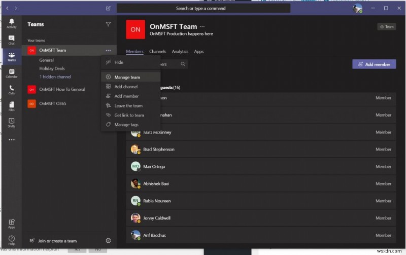 Microsoft Teams でオンライン プレゼンスを確認する方法