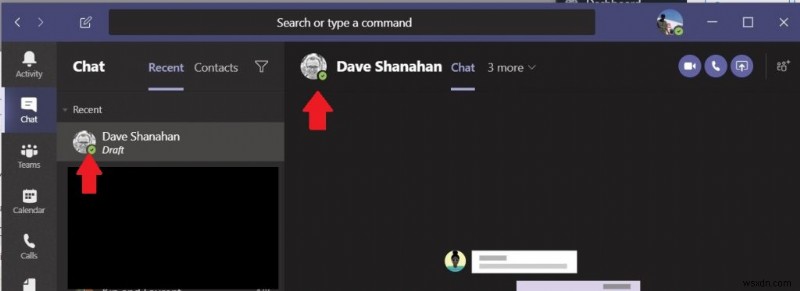 Microsoft Teams でオンライン プレゼンスを確認する方法