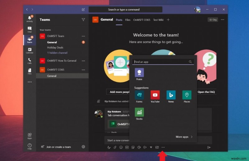 ボット、分析、プロジェクト管理など:Microsoft Teams にアプリを追加する方法