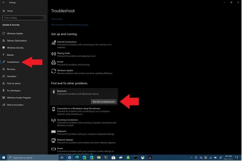 Windows 10 で Bluetooth の問題を解決する方法