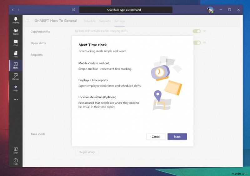 Microsoft Teams でシフトを使用して勤務時間、スケジュールなどを管理する方法