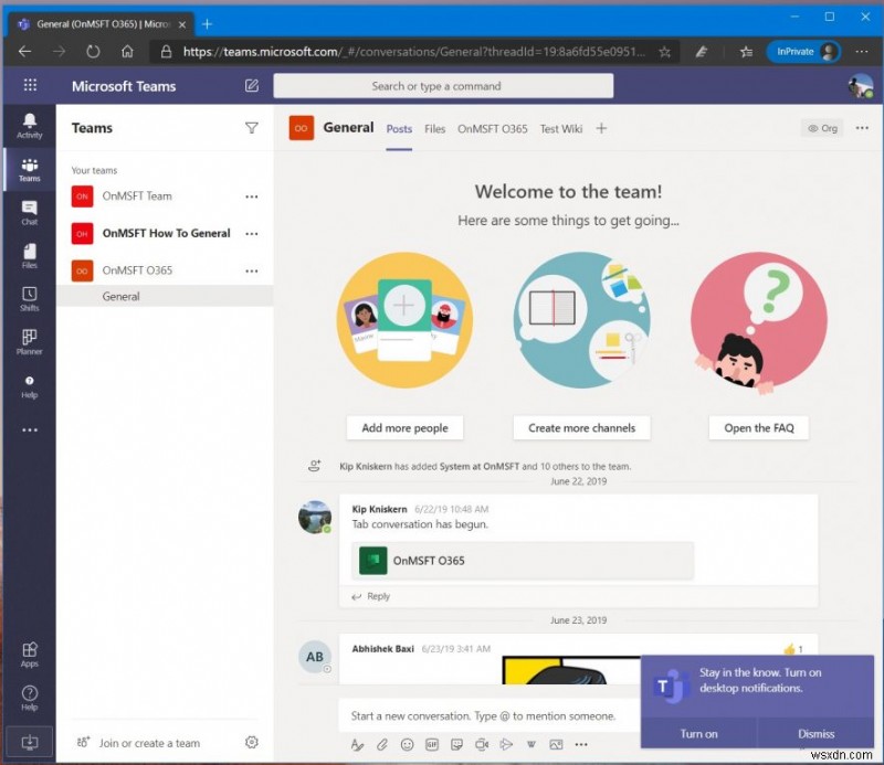 複数の Microsoft Teams チャネルを別々のウィンドウで開く方法