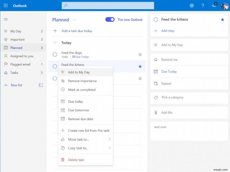 Microsoft 365 で Outlook の To Do を使用して生産性を高める方法