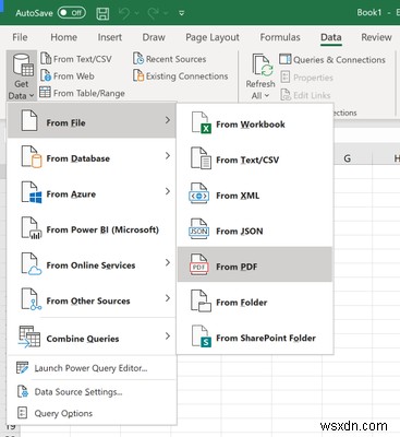 Excel で PDF テーブルからのデータ インポートがサポートされるようになりました。使い方はこちら
