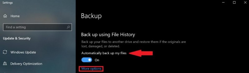 Windows 10 でファイル履歴を使用して安全なバックアップを作成する方法