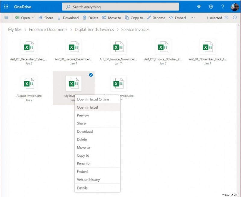 デスクトップ アプリで OneDrive から Excel、Word、PowerPoint ファイルを開く方法