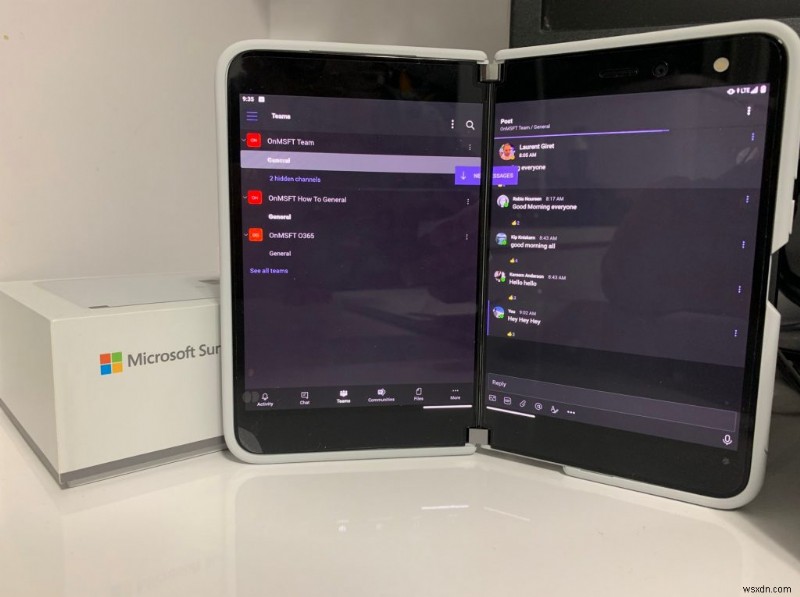 Surface Duo で Microsoft Teams を最大限に活用するためのヒントとコツ