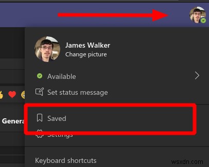 Microsoft Teams でメッセージをブックマークする方法