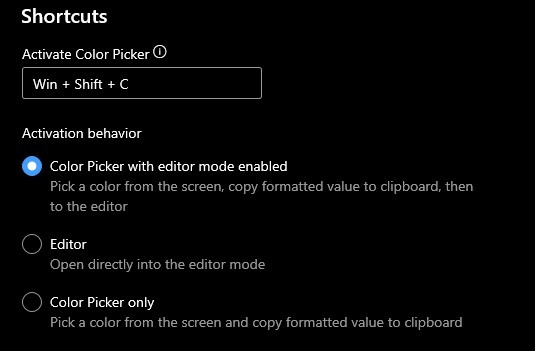 Windows 10 で PowerToys Color Picker ユーティリティを使用して完璧な色を見つける方法