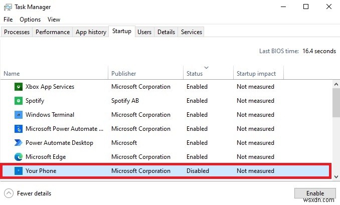 Windows 10 で起動時にスマホ同期が開かないようにする方法