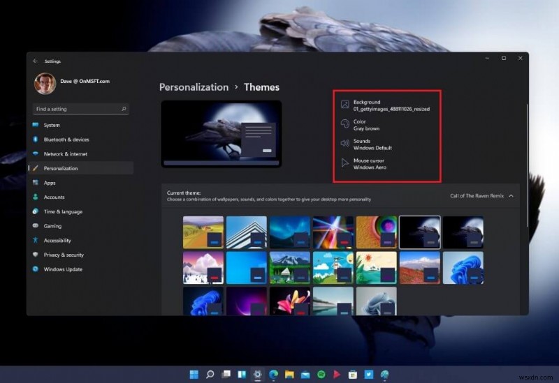 Windows 11 で素晴らしいデスクトップ エクスペリエンスを実現するためにテーマや色などを変更する方法