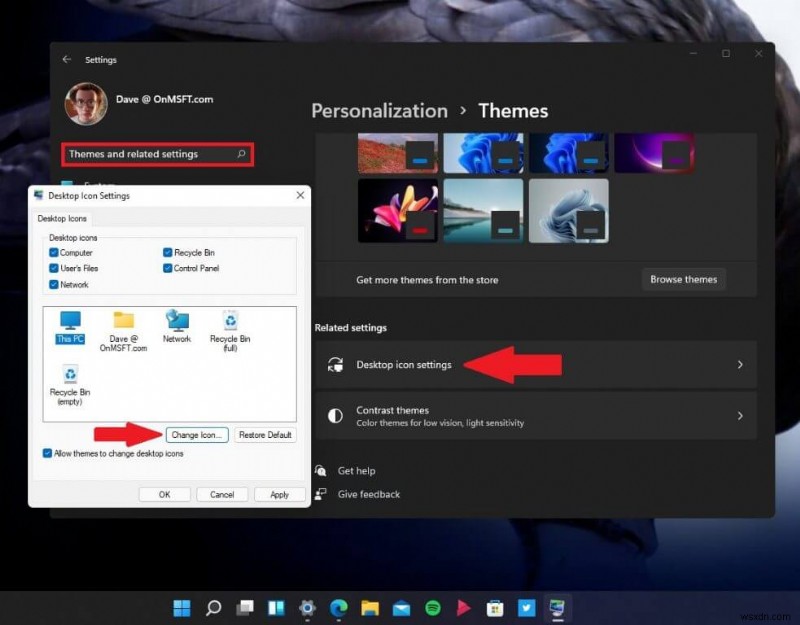 Windows 11 で素晴らしいデスクトップ エクスペリエンスを実現するためにテーマや色などを変更する方法