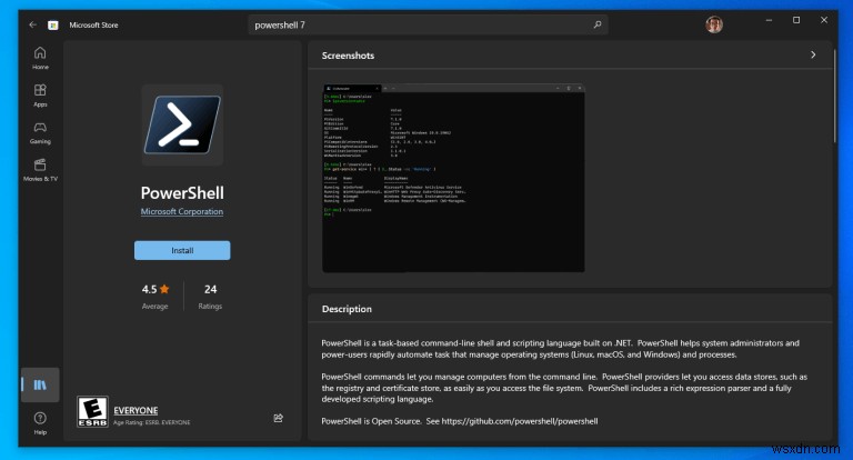 簡単にアクセスできるように Windows 10 に PowerShell 7 をインストールする方法