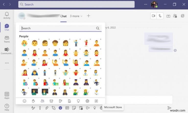 Microsoft Teams で絵文字ゲームをアップする方法